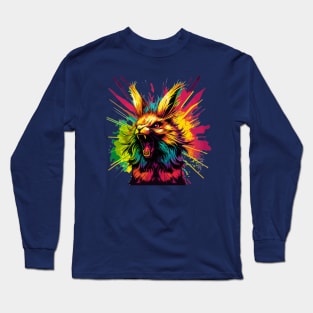 Rabid Rabbit - Roaring with RAGE Long Sleeve T-Shirt